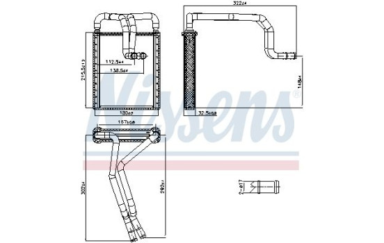 Heater radiator, interior heating