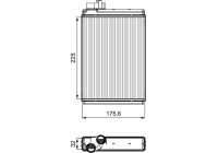Heater radiator, interior heating