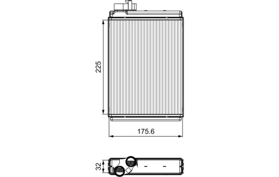 Heater radiator, interior heating