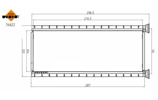 Heater radiator, interior heating