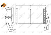 Heater radiator, interior heating