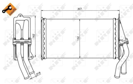 Heater radiator, interior heating, Image 5