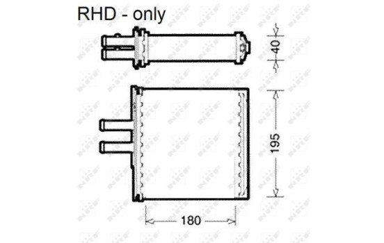Heater radiator, interior heating, Image 3