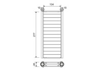 Heater radiator, interior heating