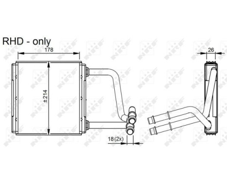 Heater radiator, interior heating, Image 3