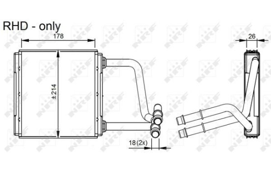 Heater radiator, interior heating, Image 3