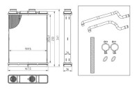 Heater radiator, interior heating