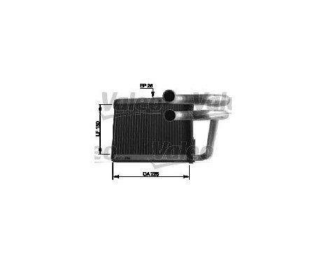 Heater radiator, interior heating