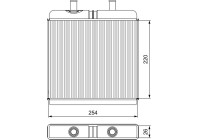 Heater radiator, interior heating