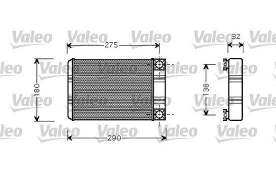 Heater radiator, interior heating