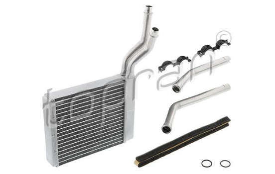 Heater radiator, interior heating