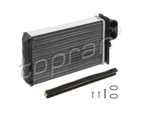Heater radiator, interior heating