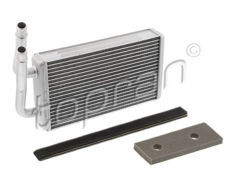 Heater radiator, interior heating