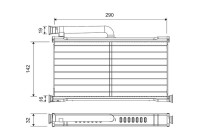 Heater radiator, interior heating