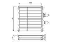 Heater radiator, interior heating