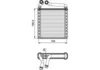 Heater radiator, interior heating
