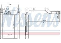 Heater radiator, interior heating