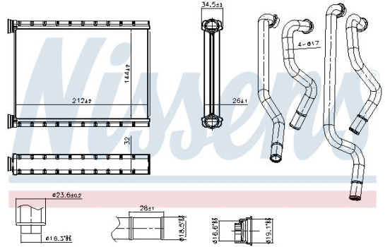 Heater radiator, interior heating, Image 8