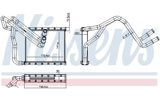 Heater radiator, interior heating, Image 6