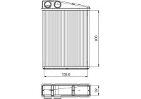 Heater radiator, interior heating