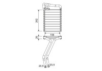 Heater radiator, interior heating
