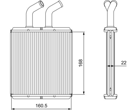 Heater radiator, interior heating