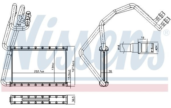 Heater radiator, interior heating, Image 6