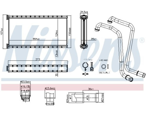Heater radiator, interior heating, Image 8