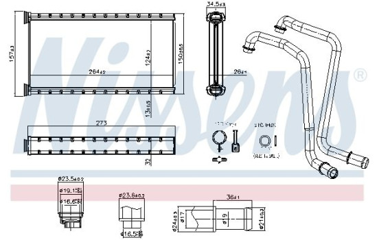 Heater radiator, interior heating, Image 8