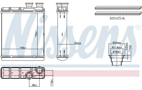 Heater radiator, interior heating, Image 6