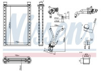 Heater radiator, interior heating