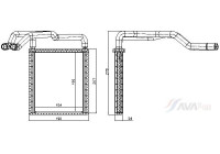 Heater radiator, interior heating