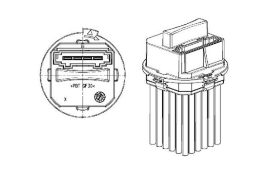 Regulator, passenger compartment fan BEHR *** PREMIUM LINE ***