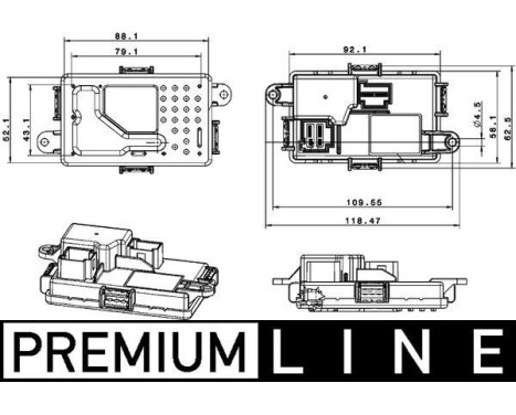 Regulator, passenger compartment fan BEHR *** PREMIUM LINE ***