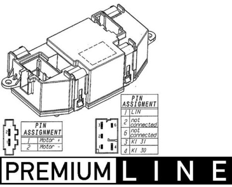 Regulator, passenger compartment fan BEHR *** PREMIUM LINE ***