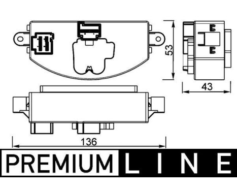 Regulator, passenger compartment fan BEHR *** PREMIUM LINE ***