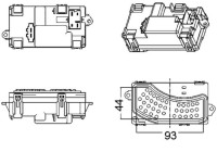 Regulator, passenger compartment fan BEHR