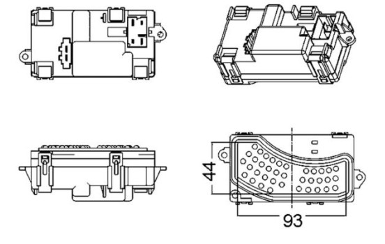Regulator, passenger compartment fan BEHR