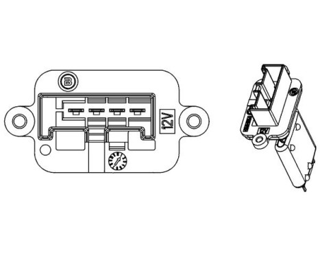Resistor, interior blower BEHR *** PREMIUM LINE ***, Image 2