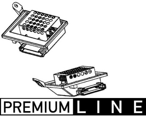 Resistor, interior blower BEHR *** PREMIUM LINE ***