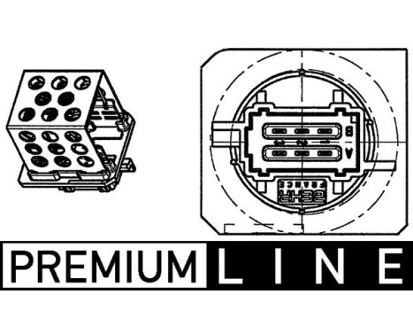 Resistor, interior blower PREMIUM LINE