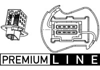 Resistor, interior blower PREMIUM LINE
