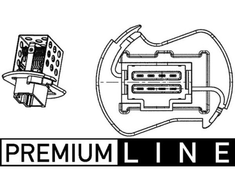 Resistor, interior blower PREMIUM LINE