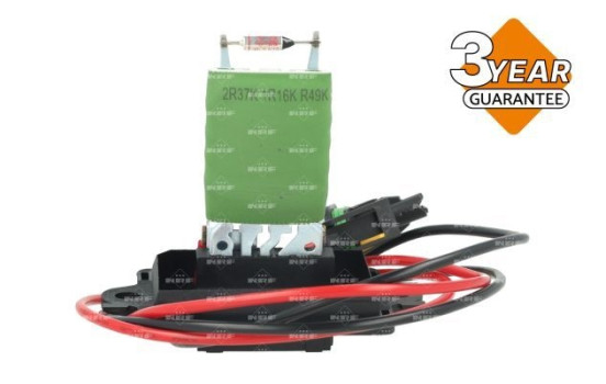 Resistor, interior blower