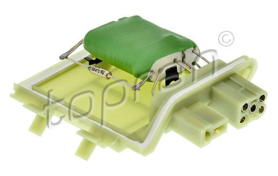 Resistor, interior fan