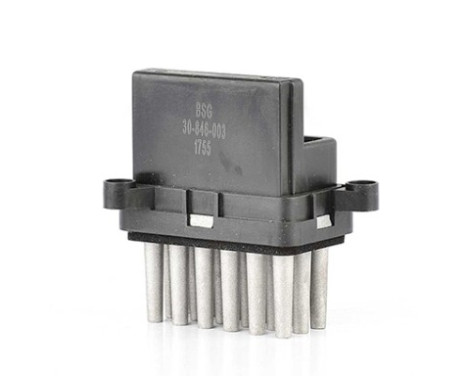 Resistor, interior fan