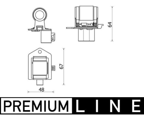 Resistor, interior fan