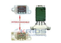Resistor, interior fan