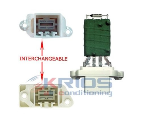 Resistor, interior fan