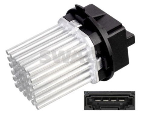 Resistor, interior fan